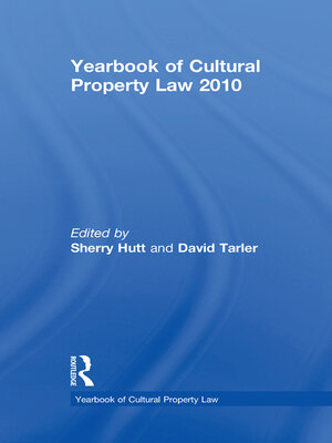 cover image of Yearbook of Cultural Property Law 2010